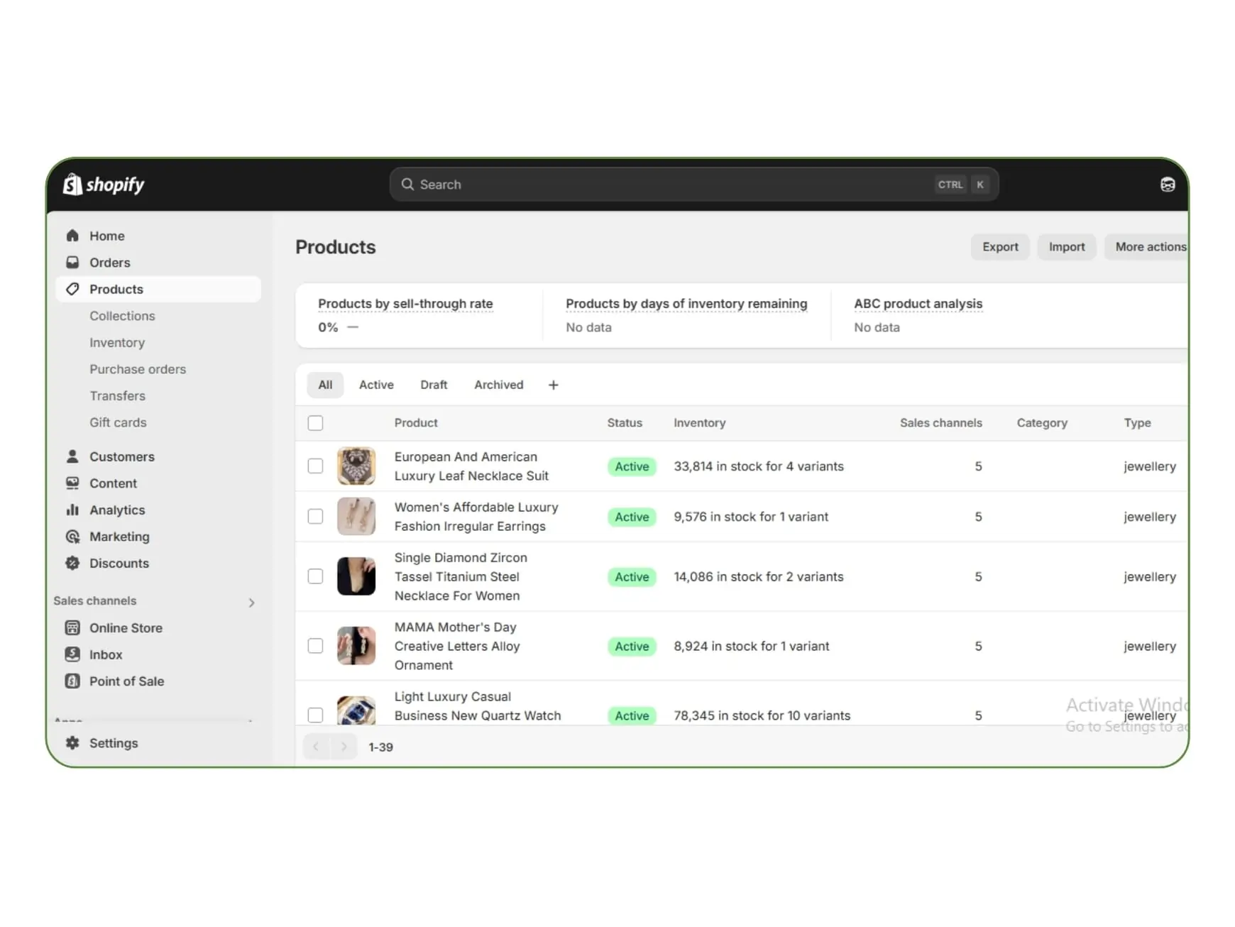 Shopify Product Listing Services